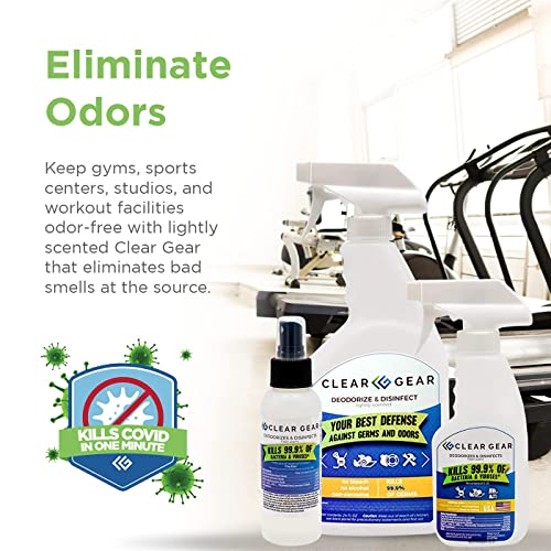 Clear Gear Disinfectant, Cleaner, and Deodorizer For Sports Equipment