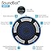 SoundBot IPX7 Waterproof 5W Bluetooth Wireless Shower Speaker with 8Hrs Playback, Built-in FM Radio Tuner, LED, Premium HD Sound, Water Weather Resistant Portable Speakerphone, SB531 (Grey)