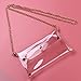 Tinksky Clutch Shoulder Bag Crossbody Bag with Chain Strap Handbag Purse, gift for Women (Transparent Color)