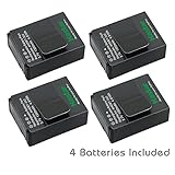 Kastar GOPRO3 Battery (4-Pack) for GoPro HD HERO3, HERO3+, AHDBT-302 work with GoPro AHDBT-201, AHDBT-301, AHDBT-302