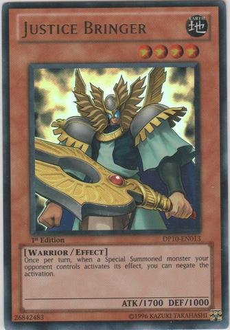 Yu-Gi-Oh! - Justice Bringer (DP10-EN013) - Duelist Pack 10: Yusei Fudo 3 - 1st Edition - Ultra Rare