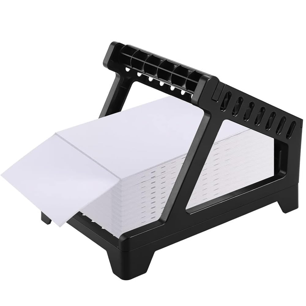 Label Holder for Thermal Label Roll and Fanfold Labels, Label Dispenser for 6x4 Labels, Thermal Label Printer Accessory Label Stand Desktop Printer Holder for Holographic