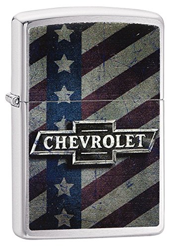 Zippo Chevrolet Pocket Lighter, Brushed Chrome