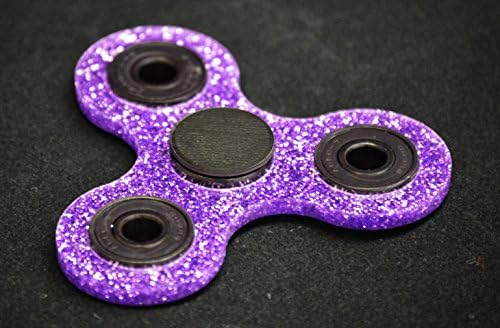 Fidget Spinner - HIGH SPEED Purple Glitter Ceramic Bearing