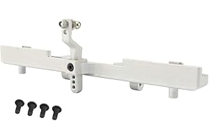 RZXYLRC RZXYL Aluminum Alloy Rear Bumper with Tow Hook for Traxxas TRX6 1/10 RC Crawler Upgrades (Silver)