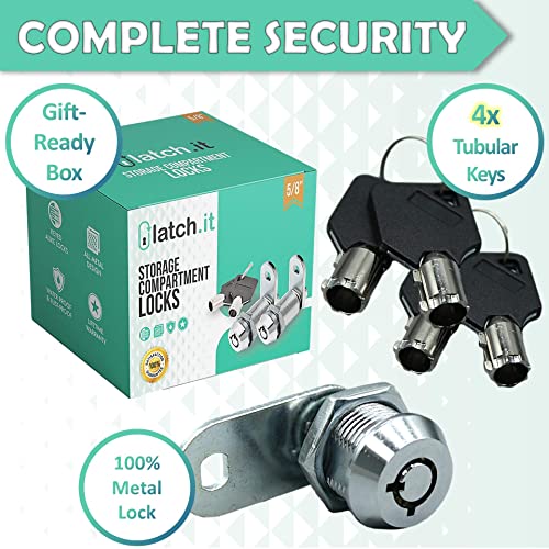 LATCH.IT 5/8” RV Storage Locks 2Pack RV Compartment Locks Utility