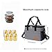 Lifewit Insulated Lunch Box Bag for Kid Boy Girl, Thermal Bento Bag for Office & School with Ice Pack Grey 6L