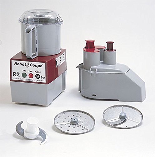 Robot Coupe R2N Continuous Feed Combination Food Processor with 3-Quart Polycarbonate Bowl, 1-HP, 120-Volts