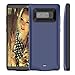 Galaxy Note 8 Battery Case,MQOUNY Magnetic Power 5500mAH Rechargeable Battery Portable Charger Protective Charging Case Power Bank Cover for Samsung Galaxy Note 8. (Blue)