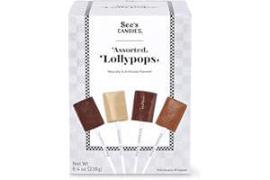 SEE'S CANDIES See’s Candies 8.4 oz Assorted Lollypops, Classic Flavors - Vanilla, Butterscotch, Chocolate, Coffee