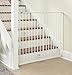 Storkcraft Easy Walk-Thru Tall Metal Safety Gate (White, Black, Gray) – 33.75 Inches Tall, Easy to Install, Pet-Friendly, Durable Metal Hardware, Ideal for Taller Children and Larger Pets