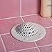 MyLifeUNIT Silicone Suction Bathroom Drain Hair Catcher, Drain Cover