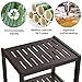 SONGMICS 7-Tier Bamboo Bathroom Shelf, 2-in-1 Design Adjustable Storage Rack, Free Standing Multifunctional Organizer, Shelving Unit for Washroom, Living Room, Kitchen, Brown UBCR01BR