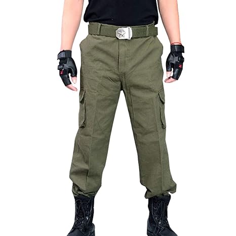 Xfentech Pantalones Militares Primavera Y Otono Simples Y Moda