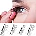 Mupater New False Magnetic Eyelashes, 3D Reusable Magnetic Fake Eyelashes, 0.02mm Ultra-thin (1 Pair 4 Pieces)