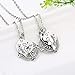 Udobuy® 2 Pcs Silver Mother & Daughter No Matter Where Compass Necklaces Set heart Mother Daughter Necklace Set for Mother's day gifts