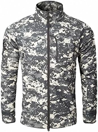 Men Fashion Military Hunt windcheater Jacket Tactical Sharkskin Softshell Standcollar Fleece coats Army Camouflage Clothing ACU XXL