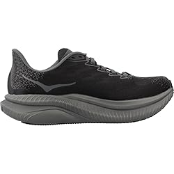 Hoka Women's Mach 6 Sneaker, Black/Black, 5