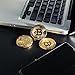 Gold Bitcoin Coins By CryptoNow | 3PCs Triple Gold Bitcoins Set, Collectors Shiny Gift Token, Blockchain Coin, Collectible Collection Coin