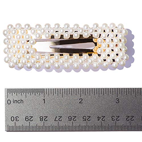 Pearl Hair Clip - 9 Hair Accessories for Women - Bobby Pins Pearl Hair Clips for Women & Hair Barrettes for Women - Large Gold Hair Pin with Rhinestone - Love Hair Pins - Hair Clips for Girls - Thumbnail 2