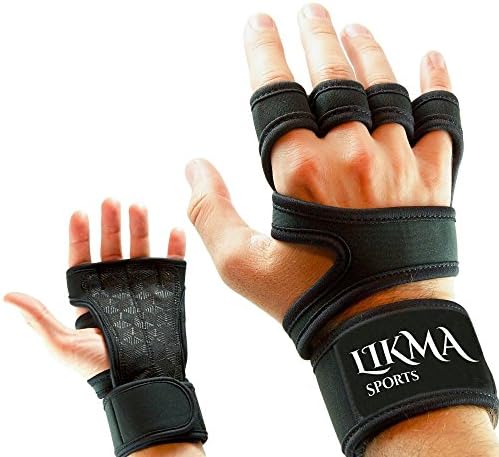 Cross Training Workout Gloves- Great Hand Protectors with Built-In Wrist Wraps - Nonslip Silicone Padding &amp; Strong Grip - Best for Powerlifting, Crossfit, WODs, Gym&amp; Fitness - for Men &amp; Women - XL