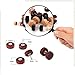 3 Pairs/Pack Wood Cheater Fake Ear Plugs Gauges Illusion Screw Stud Earrings for Men and Women