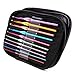 DTOL 22 Pcs Mixed Aluminum Handle Crochet Hook Knitting Knit Needle Weave Yarn Set