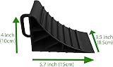 HowseHold Wheel Chocks Set of 4 Black With Handles 15x10x8.5cm view 2