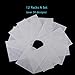 BTArtbox 12 Packs Over 36 Different Designs Tip Guide Nail Vinyl Self-adhesive Nail Stencil Sticker Easy Nail Art Set for Finger or Toe