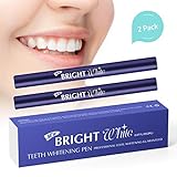 Teeth Whitening Pen (2 Pack), Safe 35% Carbamide Peroxide Gel, 20+ Uses, Effective, Painless, No Sensitivity, Travel-Friendly, Easy to Use, Beautiful White Smile, Natural Mint Flavor