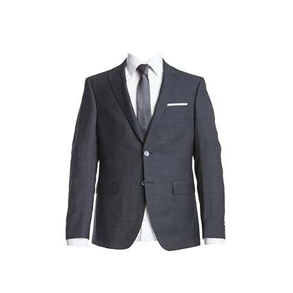 Barutti Sakko Tarso AMF Anthrazit feinste Struktur Tailored Fit taillierter Schnitt 100% Pure Wool Schurwolle