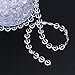 BlueSnail 99 ft Clear Crystal Acrylic Like Beads Wrapped by The Roll - Wedding Decorations, Party Decor, DIY(Flat, Clear)