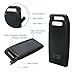 BigBlue Solar Battery Charger 10000mAh IPX4 Waterproof Dual USB Ports Emergency Solar Powered Charger with 6 LED Light Fast Charging for Cellphone Tablet and More Devices（Black）