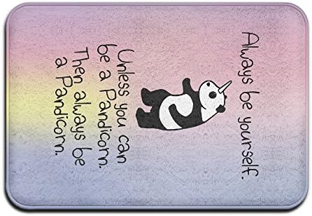 Always Be Yourself And Be A Pandicorn Indoor Door Mats