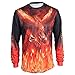Motocross Off Road Motorcycle Jersey by KO Sports Gear - Red Phoenix Design