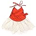 AmzBarley Baby Girls Costume First Birthday Party Toddler Kids Fancy Dress up Costumes (Red(with Accessories), 4-5 Years) Tag 130