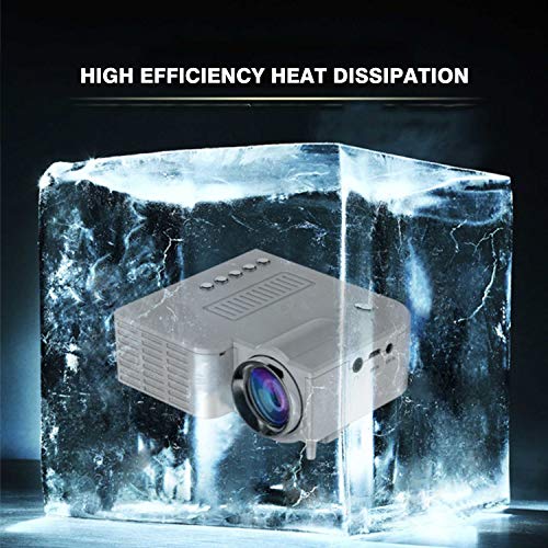 Peppydazi UC28B Portable HD 1080P Mini LED Projector with USB TV AV for Home Office Cinema Theater Entertainment Multimedia