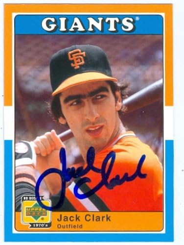Autograph Warehouse 44695 Jack Clark Autographed Baseball Card 2001 