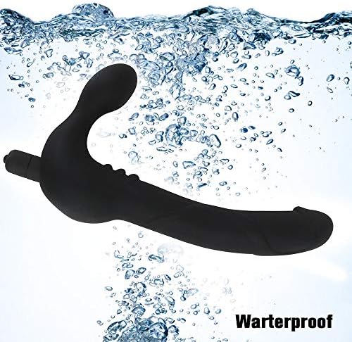 Silicone Double Penetration Ended Vibrating Strapless Strap On