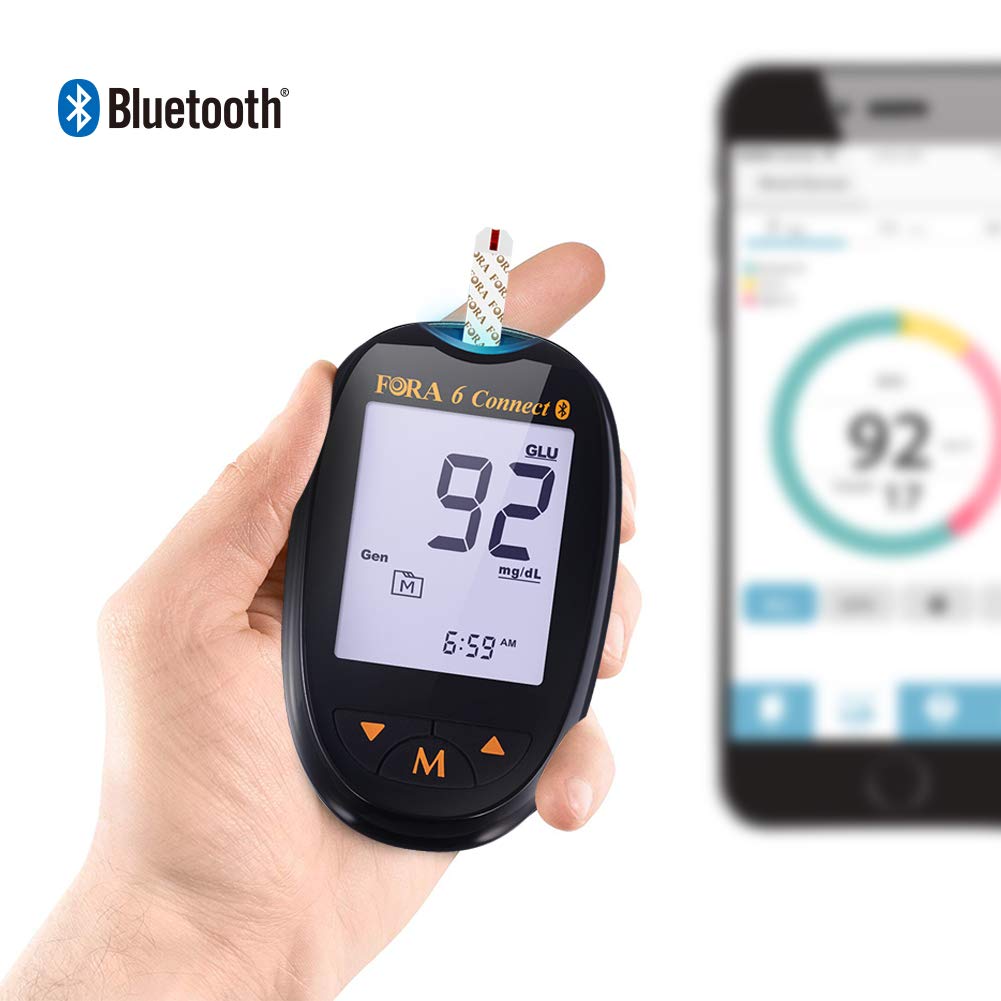 FORA 6 Connect BG50KT10 Bluetooth Blood Ketone and Blood Glucose