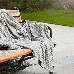 Simple&Opulence Gray Throw Blanket for Couch-Super