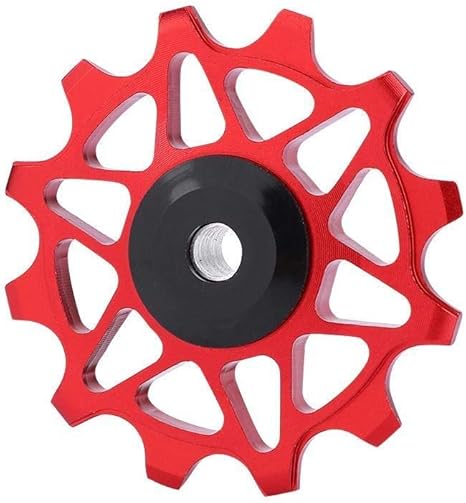 Amazon Co Jp Jadeshay 軽量12tマウンテンバイクバイク自転車のリアディレイラープーリーガイドホイール レッド ホーム キッチン