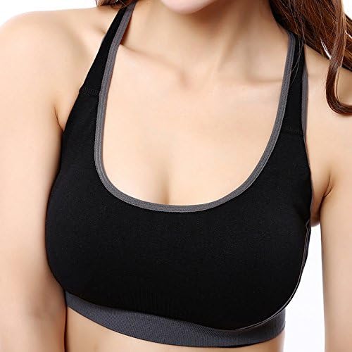 Wengift Womens High Impact Padded X-back Fitness Wirefree Sport Bras