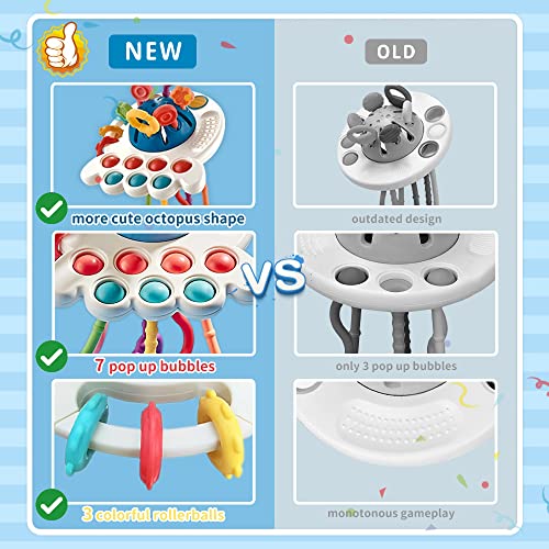 Tybasthe Montessori Toys for Babies 612 Months, Pull String Baby