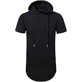 Aiyino Men's S-5X Short Sleeve Fashion Athletic Hoodies Sport Sweatshirt Hip Hop Pullover