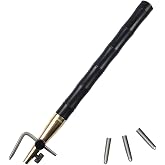 OWDEN Professional 3 Sizes Leather Adjustable Groover Tool. | 3 Size Tips, 1.0mm, 1.2mm, 1.5mm,Stainless Steel Blade,Heat-Treated to HRC56-58,Perfect Grooves in Leather.