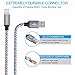 iPhone Charger, YOKERSU Dual Port Travel Wall Power Adapter 2.4A Fast Charging Nylon Braided Lightning Cable 2Pack (6ft) Data Charge Sync Cable for iPhone 7/6S Plus/5S, iPod, iPad