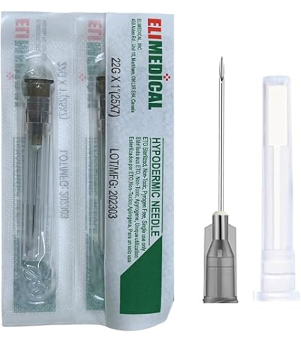 23g 1 Inch Needle Terumo Needle Only, 22G X 1 ½ In. (Silver) - 100/Box ...