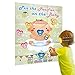 Hooqict Pin The Pacifier On The Baby Game, Baby Pacifier Games Poster with 72pcs Pacifiers Stickers Baby Shower Games Party Favors Girls Boys Kids Birthday Party Supplies