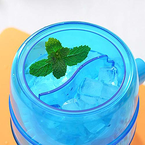 DishyKooker Home Mini Hand Crank Manual Ice Crusher Shaver Kids Shredding Snow Cone Maker Machine Household Product - Thumbnail 5